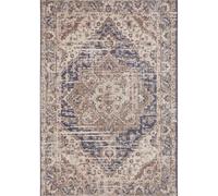 THE RUGS Terrain Designer Shortpile Rug Durable Medallion Polypropylene Rug in Beige | Size: 80 cm x 200 cm THE RUGS Beige 80 cm x 200 cm
