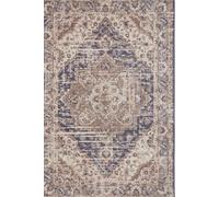 The Rugs Terrain Designer Shortpile Rug Durable Medallion Polypropylene Rug In Blue