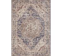 The Rugs Terrain Designer Shortpile Rug Durable Medallion Polypropylene Rug In Blue