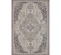 The Rugs Terrain Designer Shortpile Rug Durable Medallion Polypropylene Rug In Cream Cream 160cm x 235cm