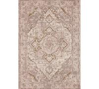 The Rugs Terrain Designer Shortpile Rug Durable Medallion Polypropylene Rug In Cream Cream