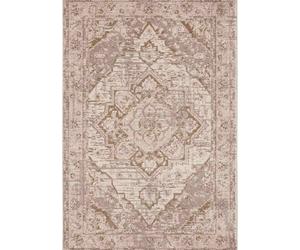 The Rugs Terrain Designer Shortpile Rug Durable Medallion Polypropylene Rug In Cream Cream