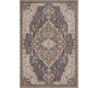 The Rugs Terrain Designer Shortpile Rug Durable Medallion Polypropylene Rug In Multi