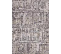 The Rugs Terrain Designer Shortpile Rug Durable Synthetic Fibre, Modern In Grey Grey 80cm x 120cm