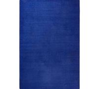 THE RUGS Uni Colours Modern Plain Rug Short Pile Polypropylene Area Rug in Blue | Size: 200 cm diameter THE RUGS Blue 200 cm diameter