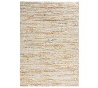 THE RUGS Velour Deep Pile Rug Abstract Design Soft Plush 30mm Pile Comfort in Cream | Size: 120 cm x 170 cm THE RUGS Cream 120 cm x 170 cm