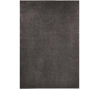 The Rugs Velours Pure Modern Plain Velour Rug Synthetic Short Pile In Brown Brown 80cm x 400cm