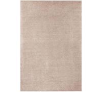 Modern Plain Velour Cream Rug - Cream - 80X200 cm