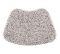 The Rugs Versatile Bathroom Grey Mats - 50X80 cm Curve