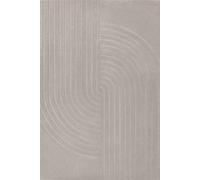 The Rugs Vikosa Arcura Wool Rug Abstract Living Room In Light Grey
