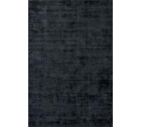The Rugs Vikosa Jane Viscose Soft Plain Rug Living Room In Black