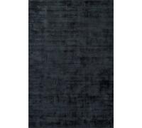 The Rugs Vikosa Jane Viscose Soft Plain Rug Living Room In Black Black