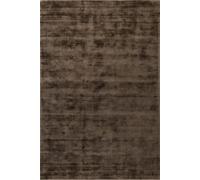 The Rugs Vikosa Jane Viscose Soft Plain Rug Living Room In Brown