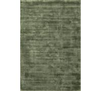 The Rugs Vikosa Jane Viscose Soft Plain Rug Living Room In Green
