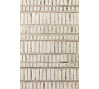The Rugs Vikosa Wool Rug Linara Handcrafted Cream Brown Abstract