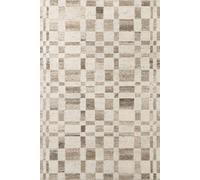 The Rugs Vikosa Wool Rug Structa Handcrafted Cream Brown Abstract