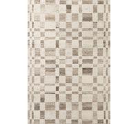 The Rugs Vikosa Wool Rug Structa Handcrafted Cream Brown Abstract Cream