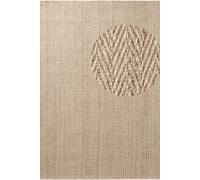 The Rugs Villeroy & Boch 1851 Jute Rug Mirabelle Handwoven Chevron In Light Beige