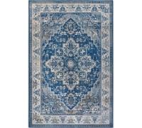 The Rugs Villeroy & Boch 1869 Jehanne Rug - Classic Medallion Blue, Soft Pile Blue 160cm x 235cm