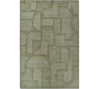 The Rugs Villeroy & Boch 1906 Wool Rug Alexis Soft Handwoven Geometric Design In Green
