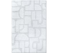 The Rugs Villeroy & Boch 1906 Wool Rug Alexis Soft Handwoven Geometric Design In White