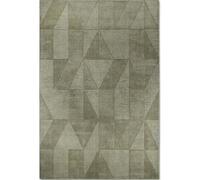 THE RUGS Villeroy & Boch 1906 Wool Rug Ursule Handwoven High Low Pile in Green | Size: 120 cm x 170 cm THE RUGS Green 120 cm x 170 cm