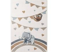 Boho Kids Walk like an Elephant Rainbow Party Rug - 160X230 cm