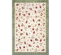 THE RUGS Villeroy & Boch Nostalgic Shine Rug - Soft Cotton in Green | Size: 200 cm diameter THE RUGS Green 200 cm diameter