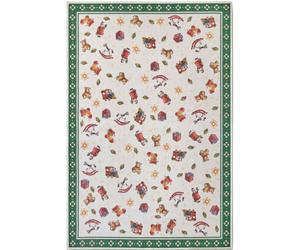 The Rugs Villeroy & Boch Toys Delight Rug - Thin, Non-Slip, Durable Design In Green Green 150cm diameter