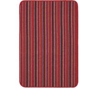 The Rugs Washable All-Purpose Nonslip Mats Stripe Design 112 In Red Red