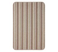 The Rugs Washable All-Purpose Nonslip Mats Stripe Design 112 In Taupe Taupe