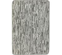 The Rugs Washable Broken Striped Grey Mat and Runner - 67X100 cm