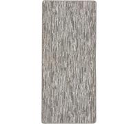 The Rugs Washable Broken Striped Grey Mat and Runner - 67X150 cm