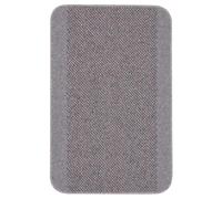 THE RUGS Washable Designer Rugs & Mats Bordered Design in Silver Grey | 110G | Size: 80 cm x 140 cm THE RUGS Grey 80 cm x 140 cm
