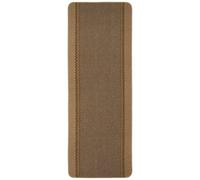 THE RUGS Washable Designer Rugs & Mats Lined Bordered Design in Beige | 116B | Size: 67 cm x 180 cm THE RUGS Beige 67 cm x 180 cm