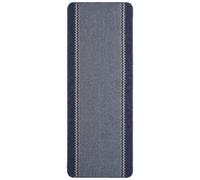 The Rugs Washable Designer Rugs & Mats Lined Bordered Design In Blue 116Blu