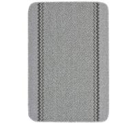 The Rugs Washable Designer Rugs & Mats Lined Bordered Design In Grey 116G