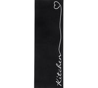 Washable Kitchen Runner - Black Colour 50x150 cm - Black