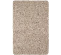 The Rugs Washable Non Slip Shaggy Rug Soft Stain Resistant Plain In Stone Stone
