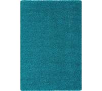 THE RUGS Washable Non Slip Shaggy Rug Soft Stain Resistant Plain in Teal | Size: 100 cm diameter THE RUGS Teal 100 cm diameter