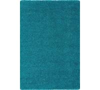 The Rugs Washable Non Slip Shaggy Rug Soft Stain Resistant Plain In Teal Teal