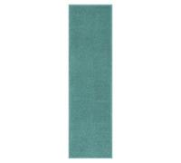 THE RUGS Washmellow Hallway Runner Rug - Washable Non-Slip 80x280 cm, Duck Egg Blue 9 mm Soft Low Pile Bedroom Kitchen