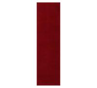 THE RUGS Washmellow Hallway Runner Rug - Washable Non-Slip 80x280 cm, Red 9 mm Soft Low Pile Bedroom Kitchen