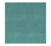 THE RUGS Washmellow Square Rug Living Room - Washable Non-Slip 120x120 cm, Duck Egg Blue 9 mm Soft Low Pile Bedroom Kitchen