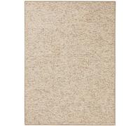 The Rugs Wolly Tufted Wool Look Rug Soft Durable Synthetic Pile Design In Beige Beige 60cm x 90cm