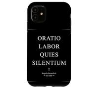 The Rule of Benedict ORATIO LABOR QUIES SILENTIUM Case for iPhone 11
