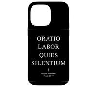 The Rule of Benedict ORATIO LABOR QUIES SILENTIUM Case for iPhone 14 Pro Max