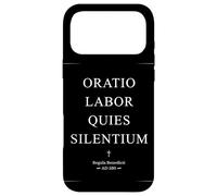 The Rule of Benedict ORATIO LABOR QUIES SILENTIUM Case for iPhone 17 Pro Max