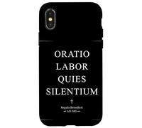 The Rule of Benedict ORATIO LABOR QUIES SILENTIUM Case for iPhone X/XS
