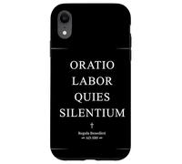 The Rule of Benedict ORATIO LABOR QUIES SILENTIUM Case for iPhone XR